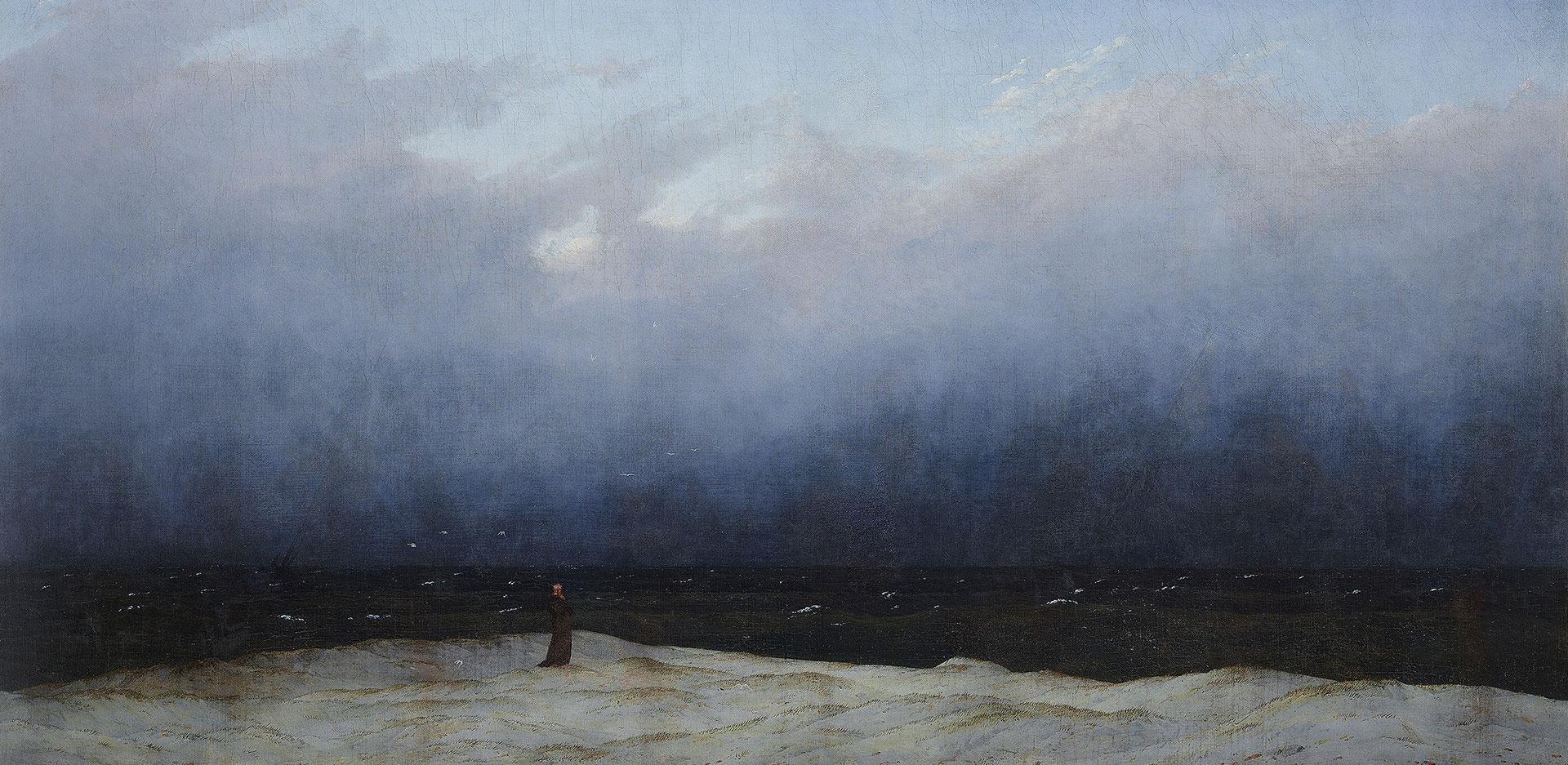 Der Monch am Meer, de Caspar David Friedrich